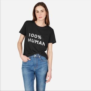 Everlane 100% human black t shirt size small